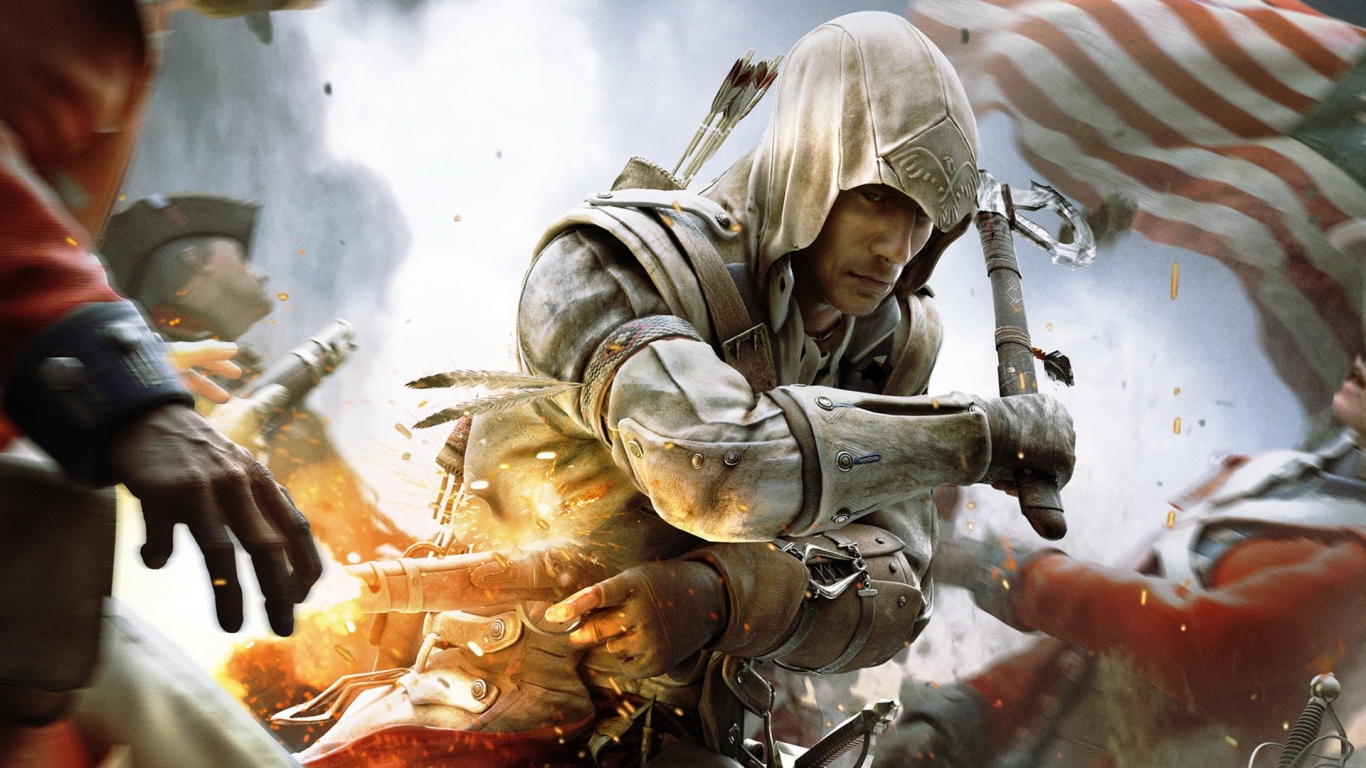Assassins Creed Black Flag for 1366 x 768 HDTV resolution