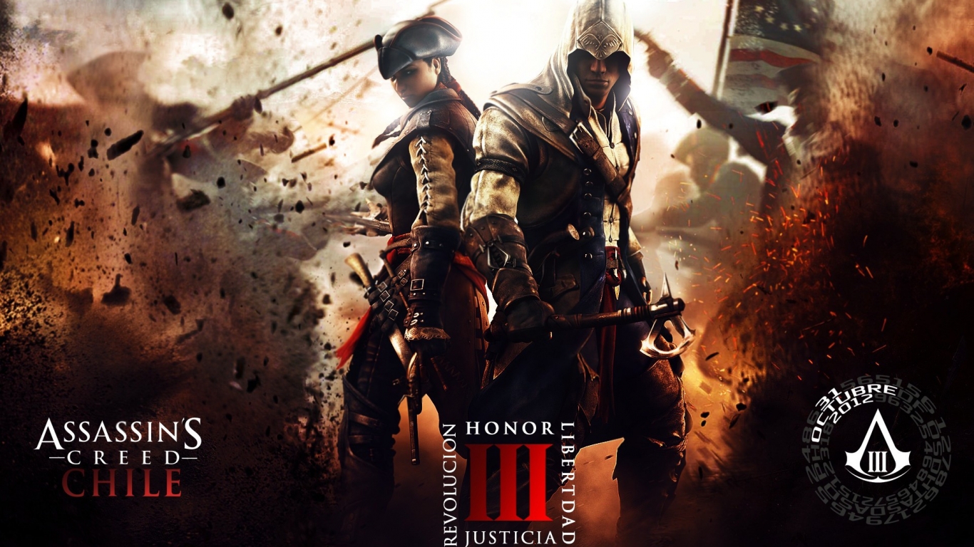 Assassins Creed Chile for 1366 x 768 HDTV resolution
