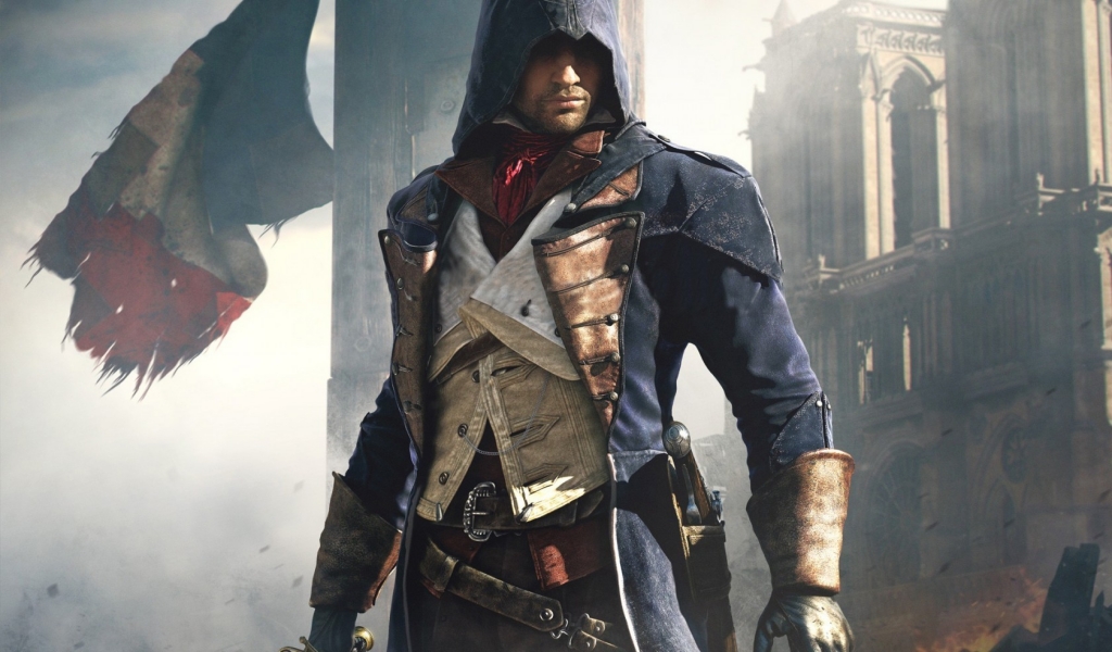 Assassins Creed Unity for 1024 x 600 widescreen resolution