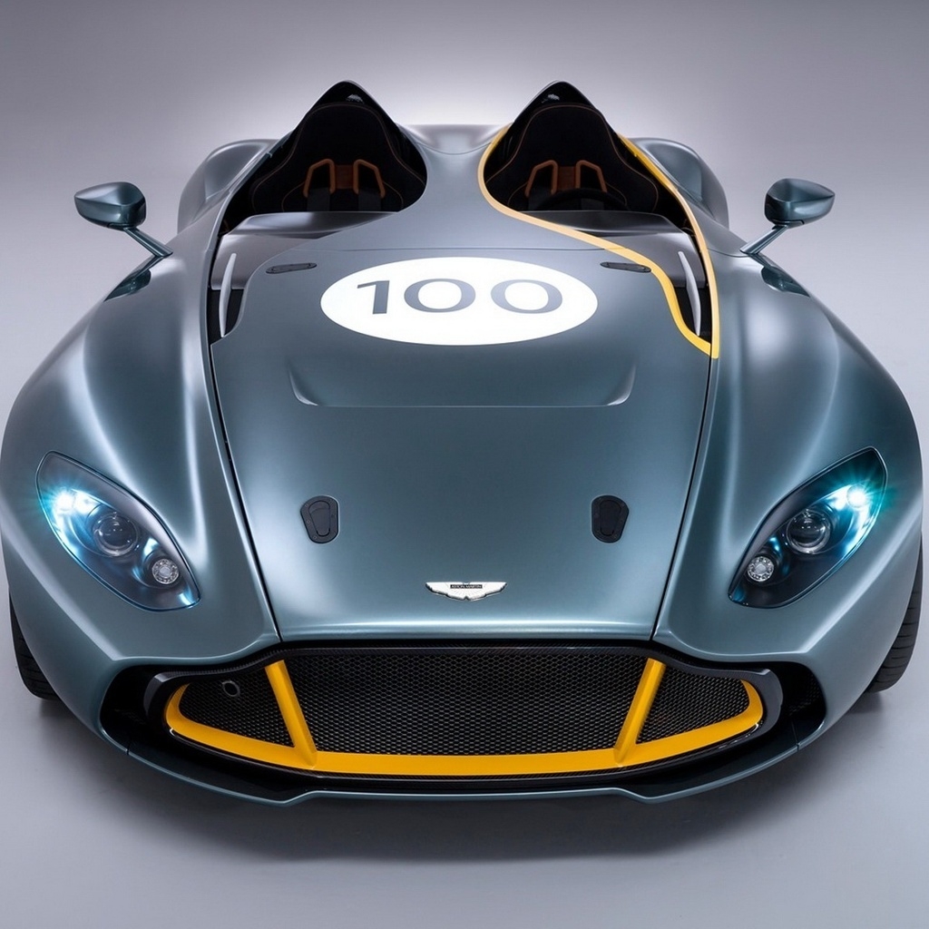 Aston Martin CC100 Speedster Front View for 1024 x 1024 iPad resolution