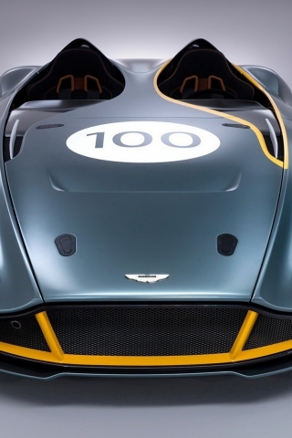 Aston Martin CC100 Speedster Front View for 320 x 480 iPhone resolution