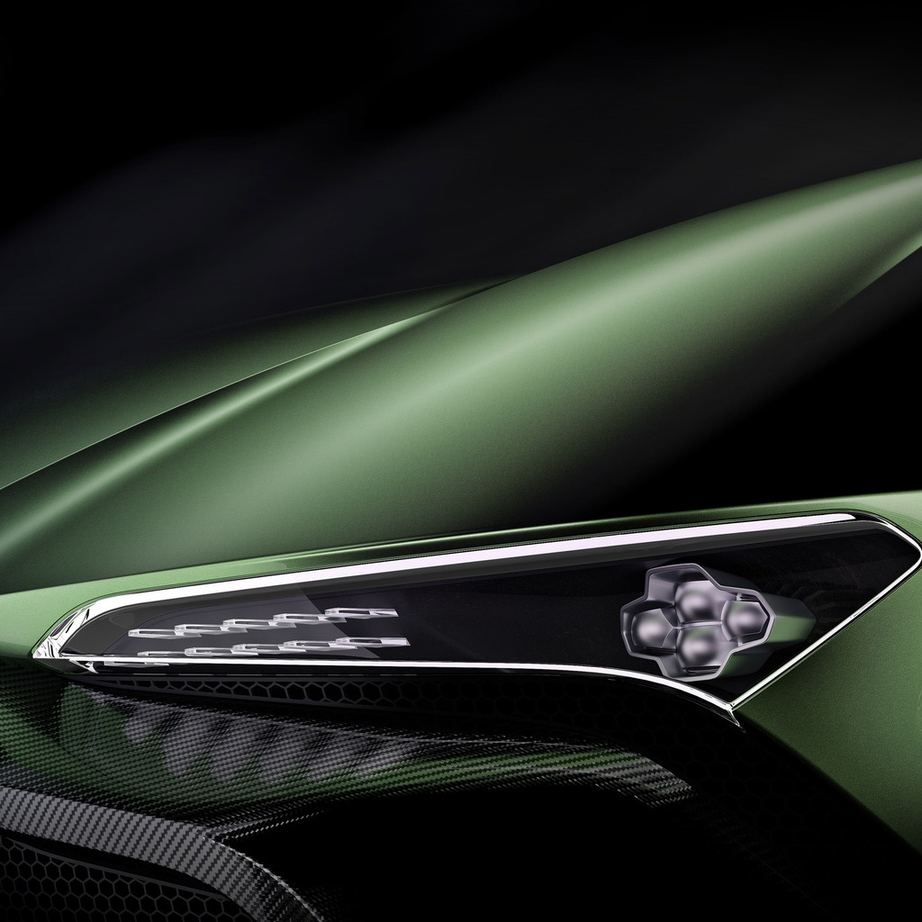 Aston Martin Vulcan Headlight for 1024 x 1024 iPad resolution