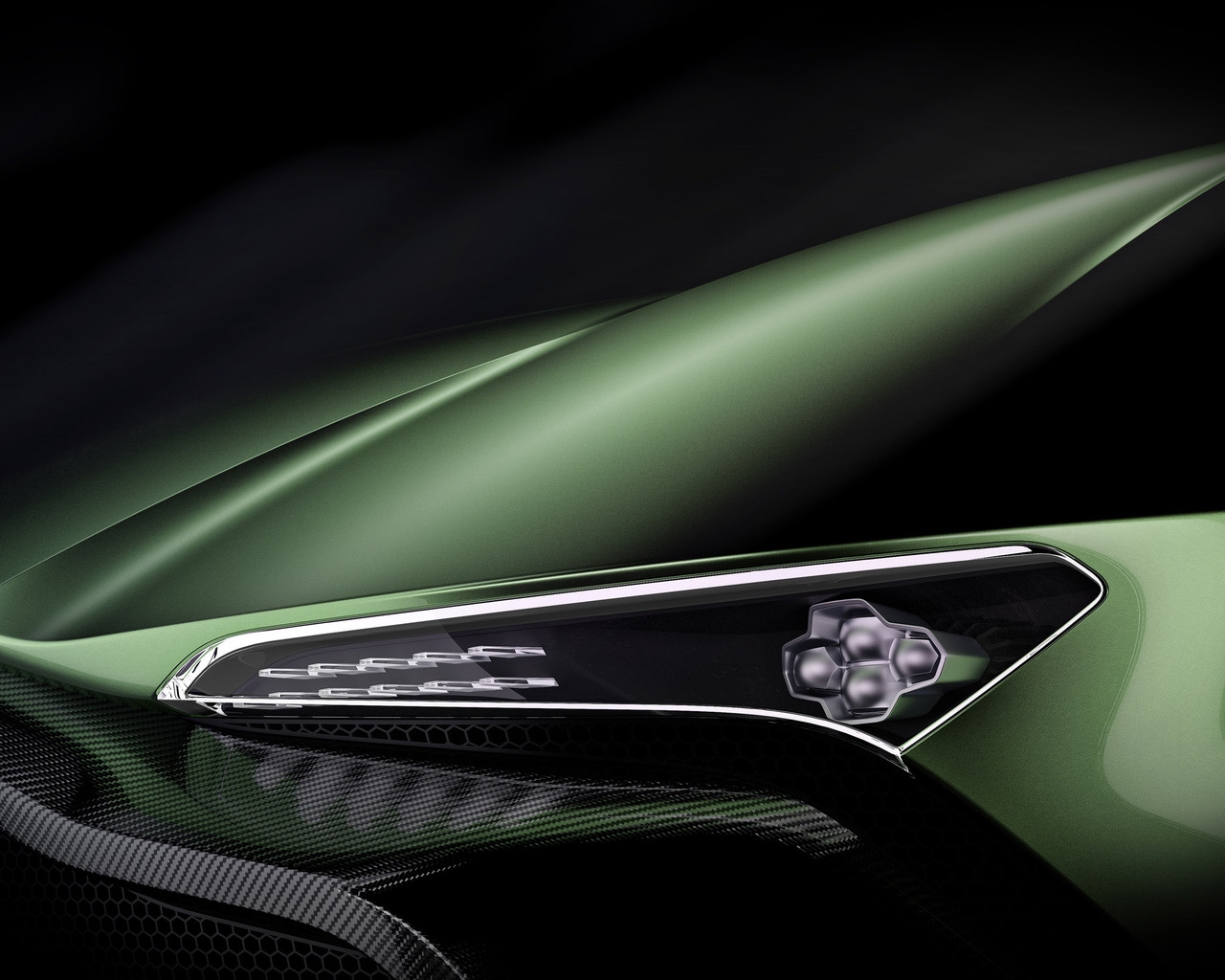 Aston Martin Vulcan Headlight for 1280 x 1024 resolution