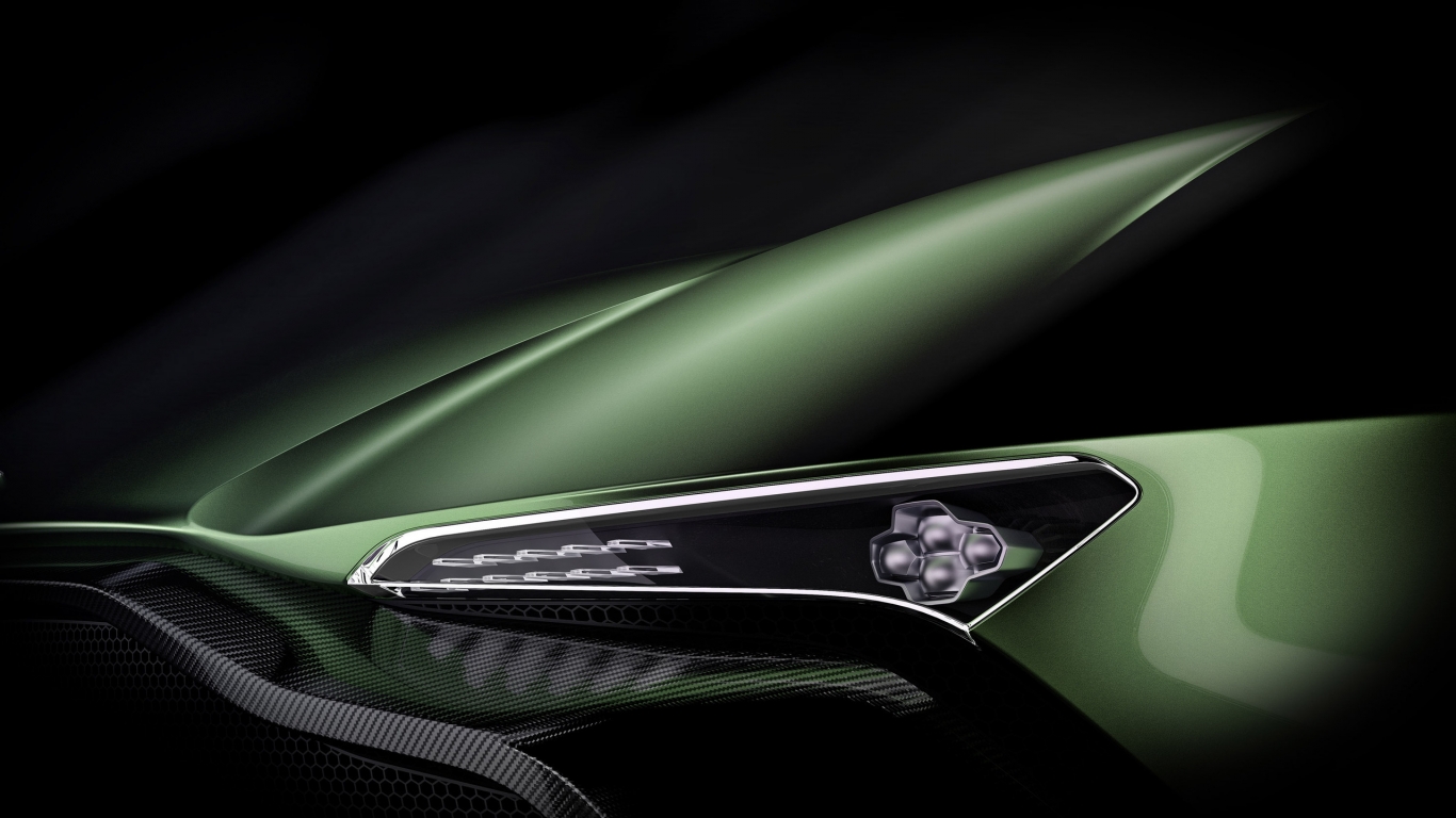 Aston Martin Vulcan Headlight for 1366 x 768 HDTV resolution