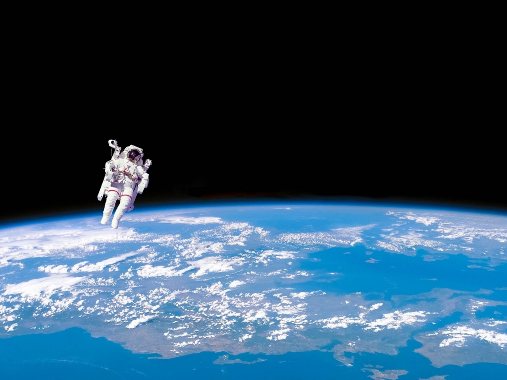 Astronaut in Space for 1024 x 768 resolution