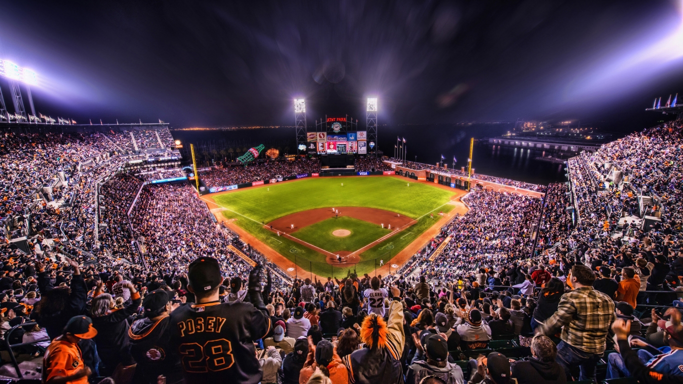 AT&T Park for 1366 x 768 HDTV resolution