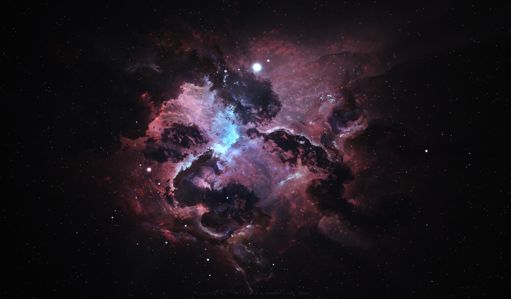 Atlantis Nexus Nebula for 1024 x 600 widescreen resolution