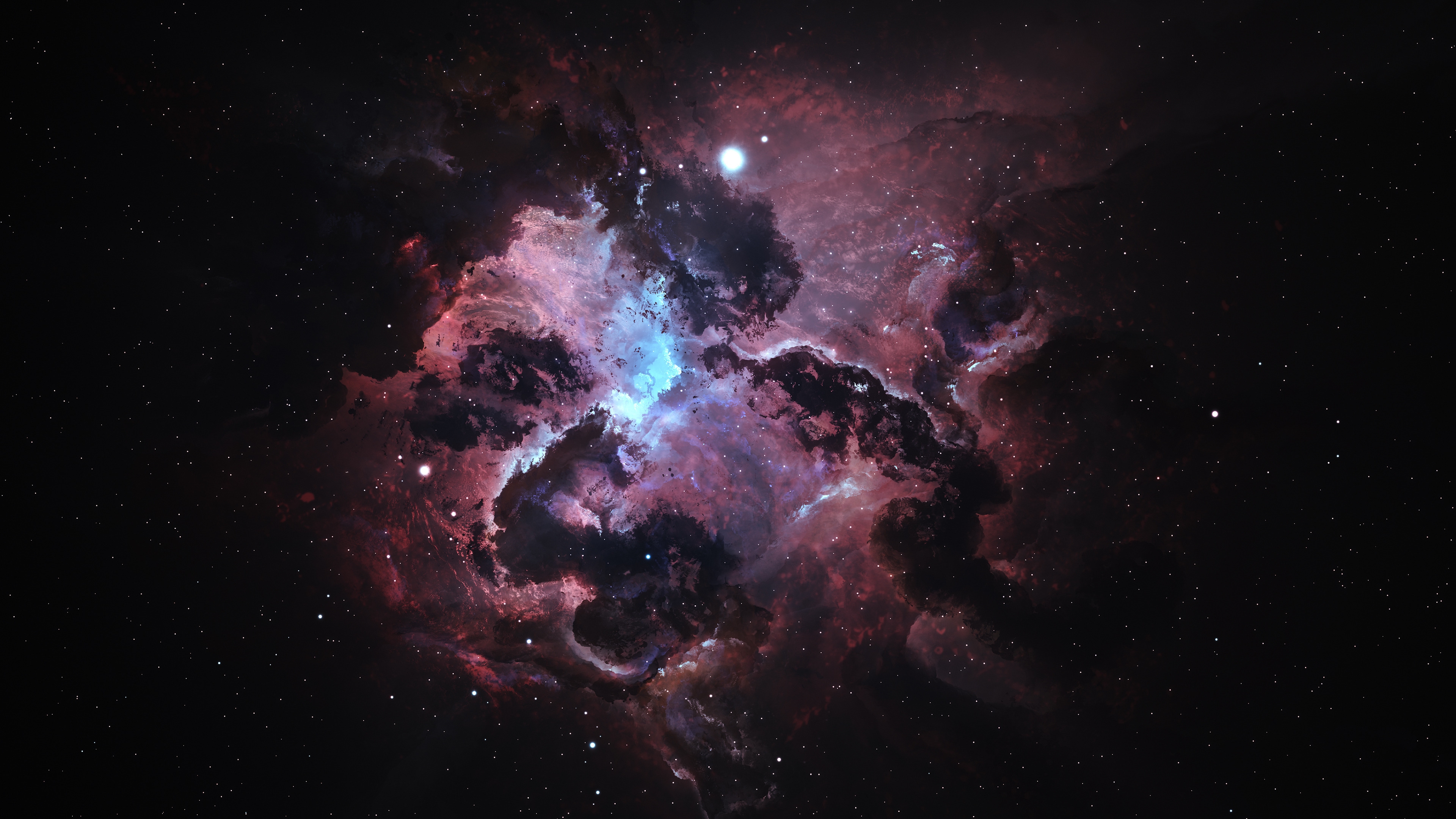 Atlantis Nexus Nebula for 3840 x 2160 Ultra HD resolution