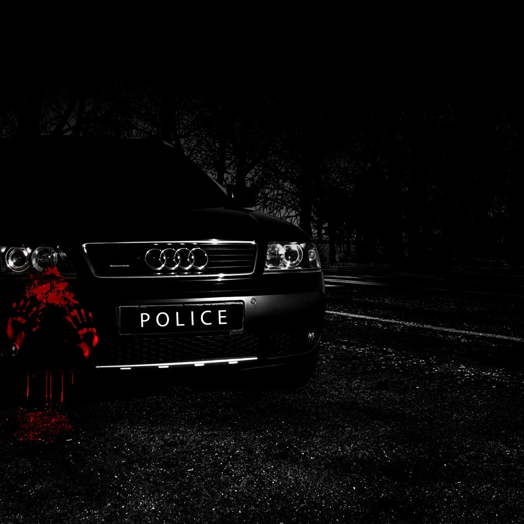 Audi A6 Police Car for 1024 x 1024 iPad resolution