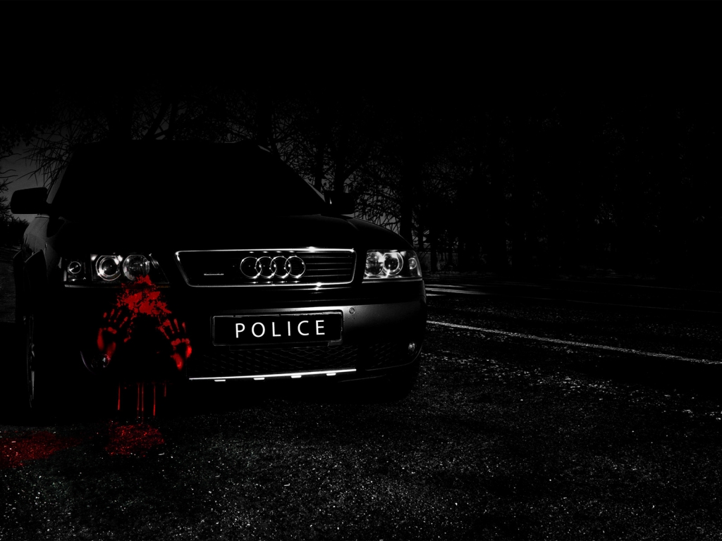 Audi A6 Police Car for 1024 x 768 resolution