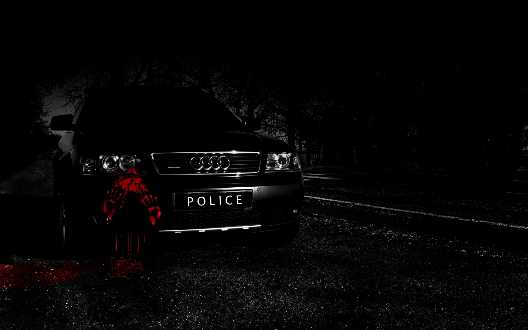 Audi A6 Police Car for 1680 x 1050 widescreen resolution
