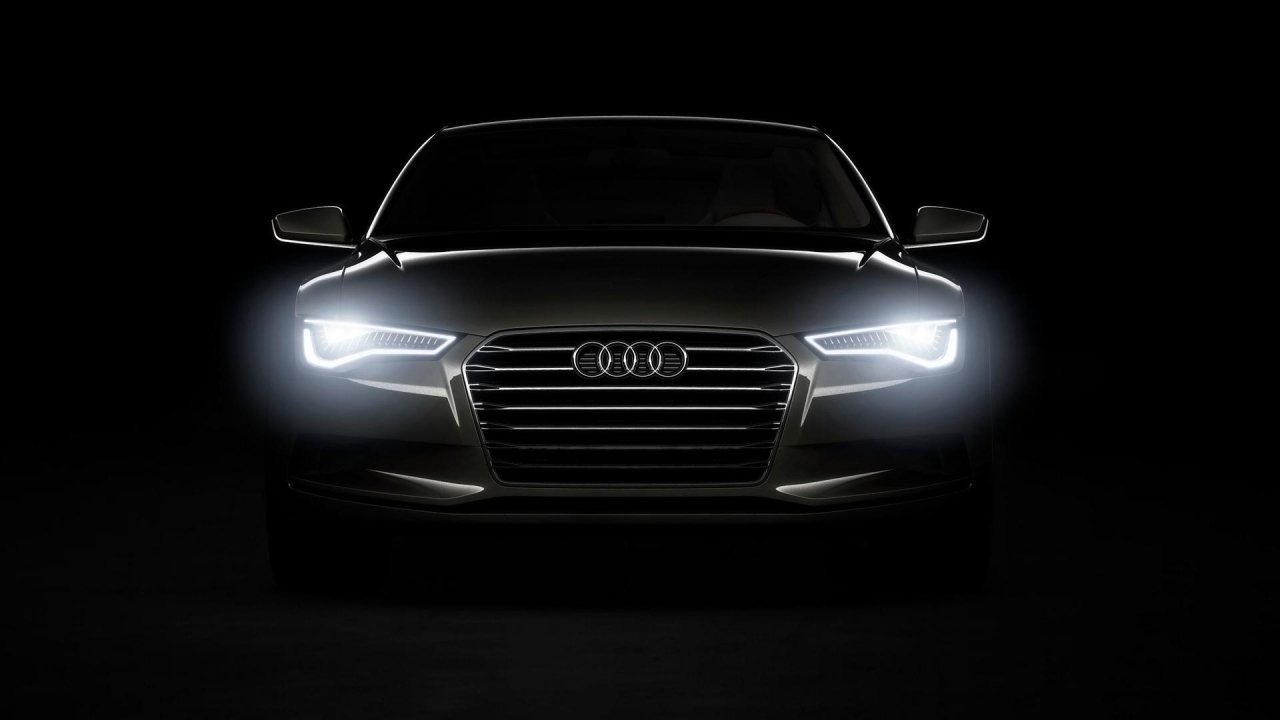 Audi A7 Headlights for 1280 x 720 HDTV 720p resolution