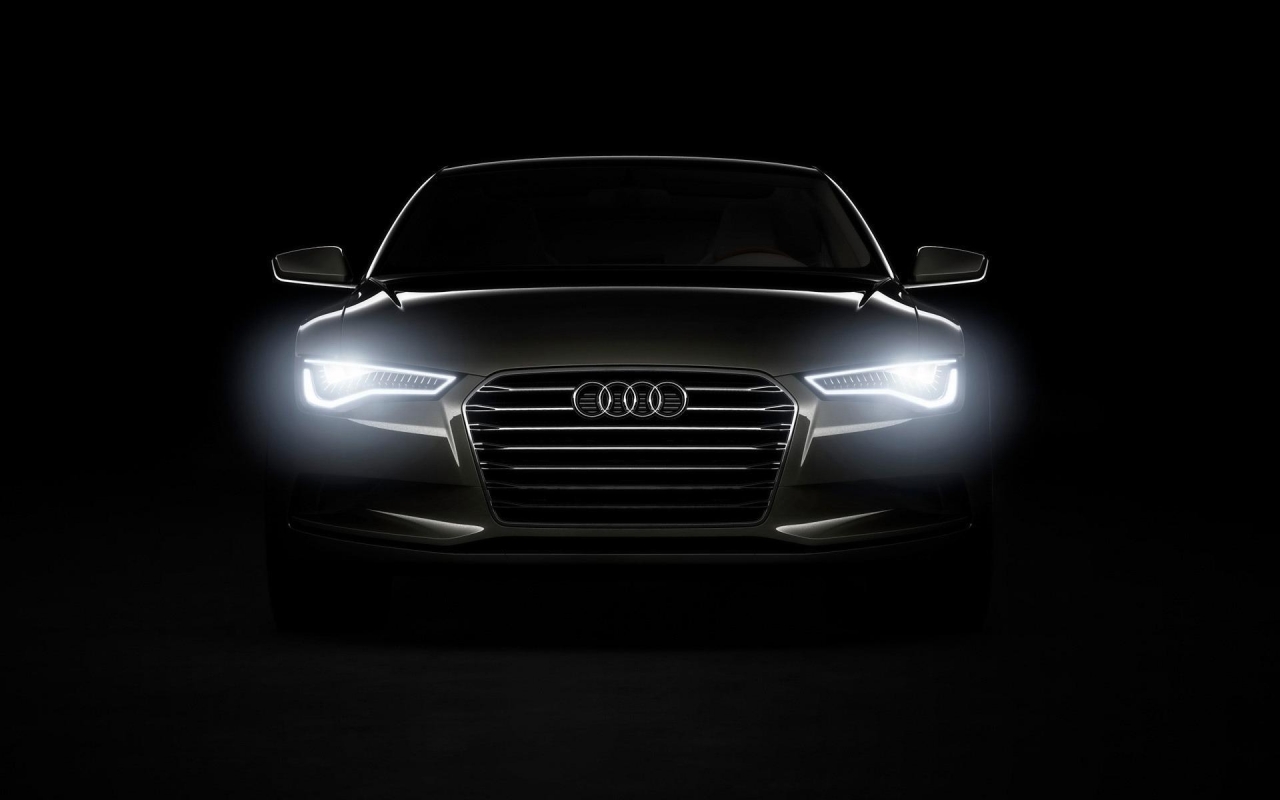 Audi A7 Headlights for 1280 x 800 widescreen resolution