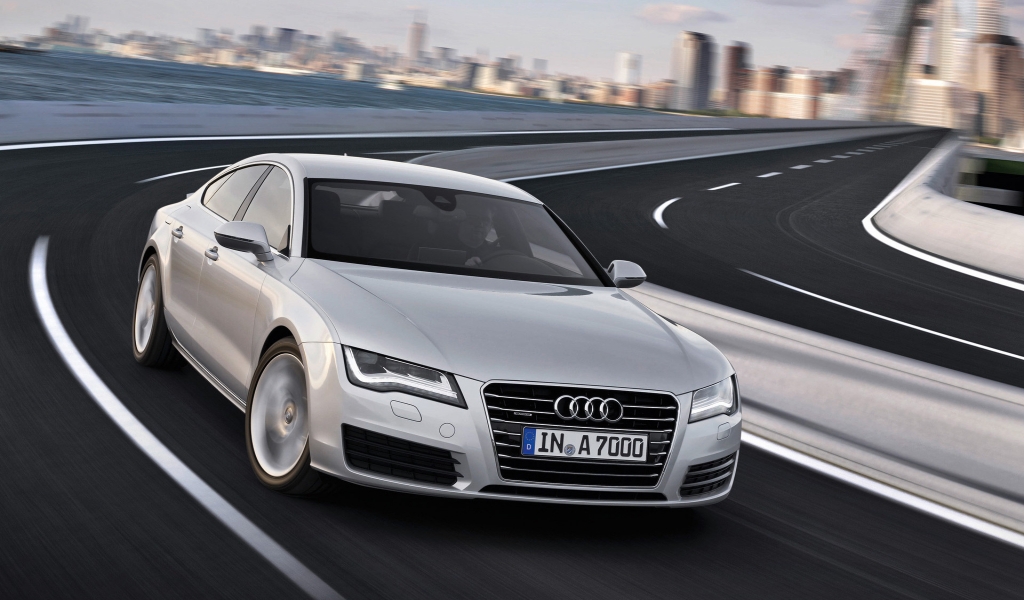 Audi A7 Sportback Speed for 1024 x 600 widescreen resolution