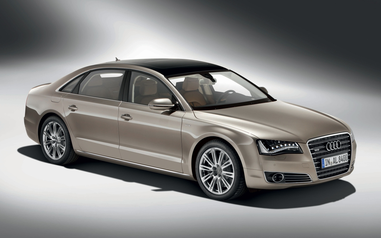 Audi A8 W12 2011 for 1280 x 800 widescreen resolution