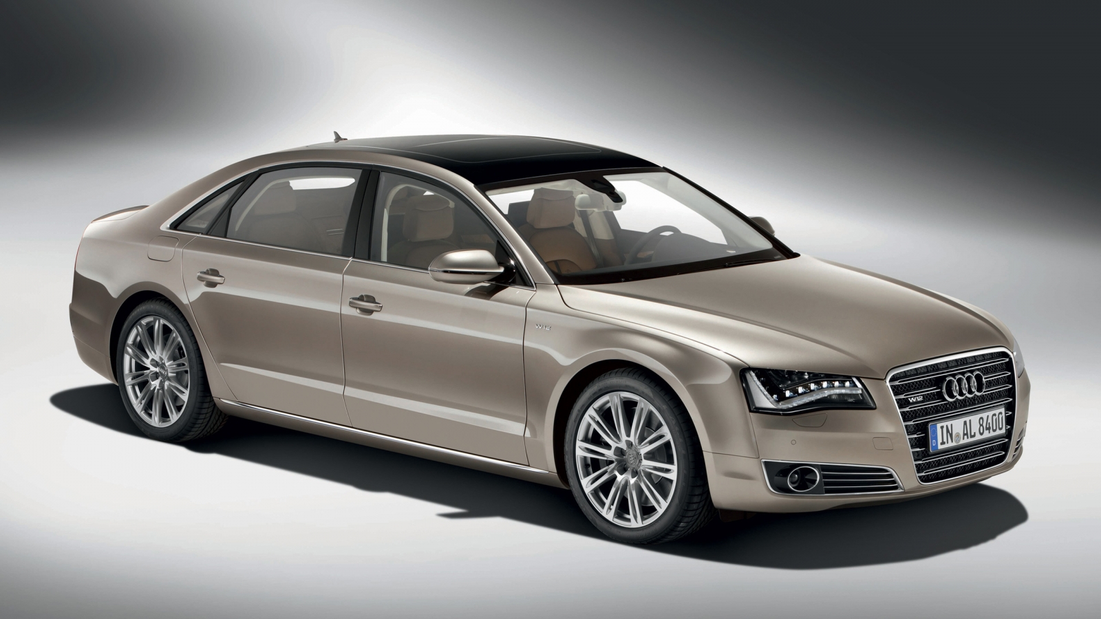 Audi A8 W12 2011 for 1600 x 900 HDTV resolution