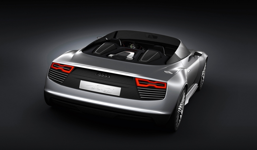 Audi E-Tron Spyder Rear for 1024 x 600 widescreen resolution