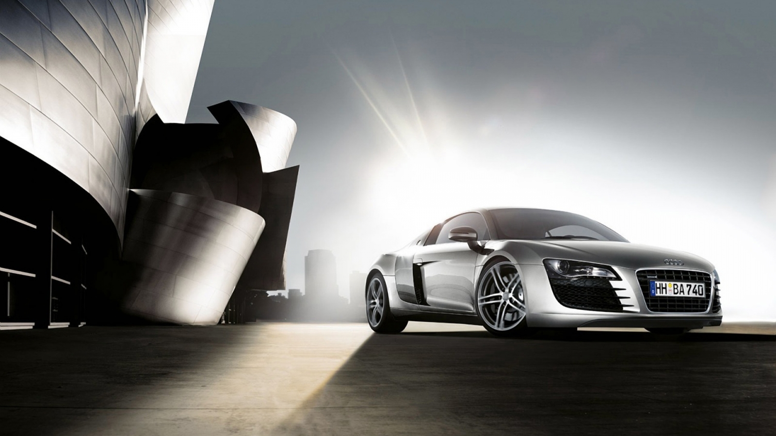 Audi R8 Front Angle for 1600 x 900 HDTV resolution
