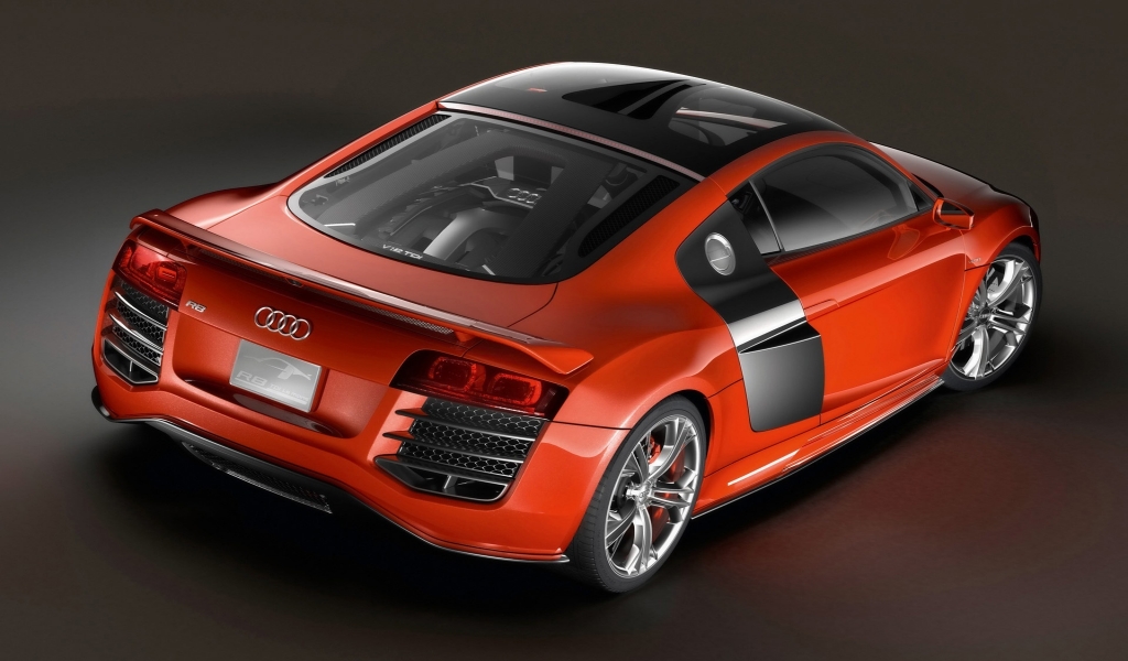 Audi R8 Outstanding Torque Rear for 1024 x 600 widescreen resolution