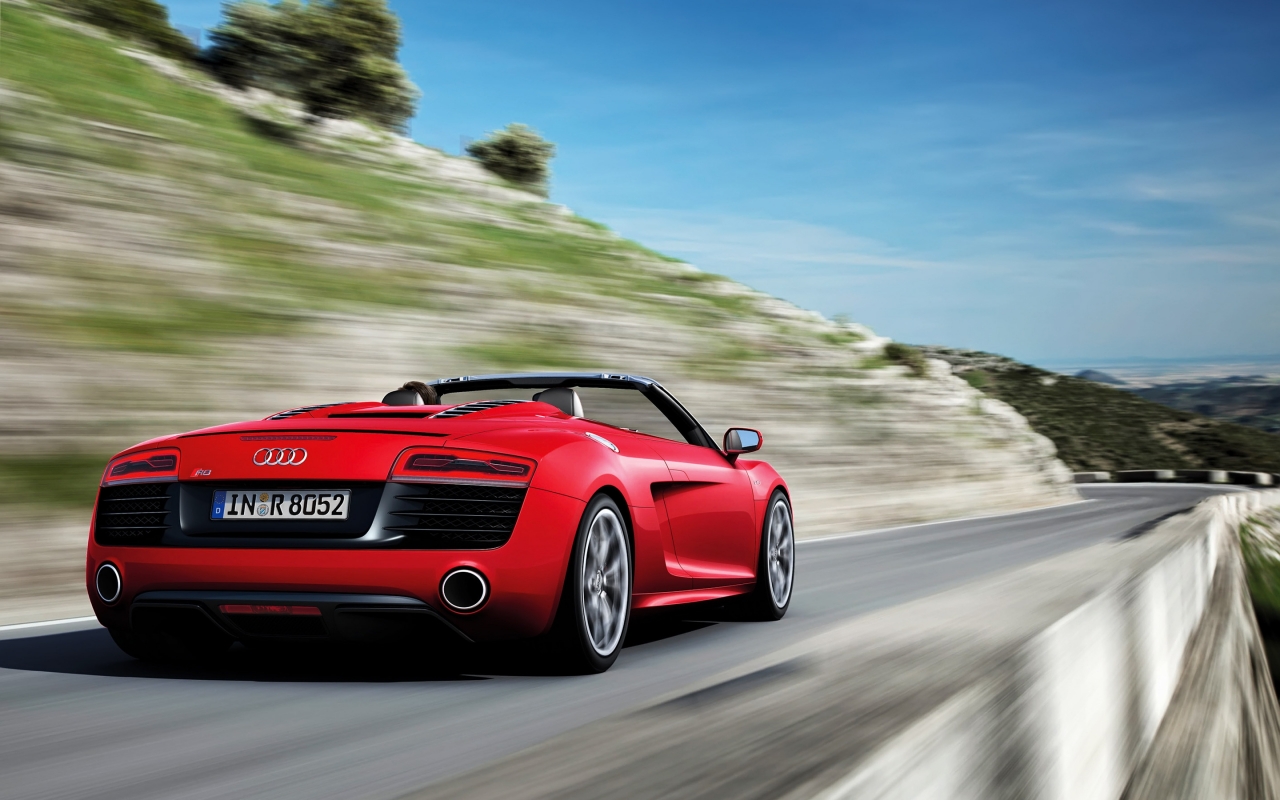 Audi R8 Spyder Speed for 1280 x 800 widescreen resolution