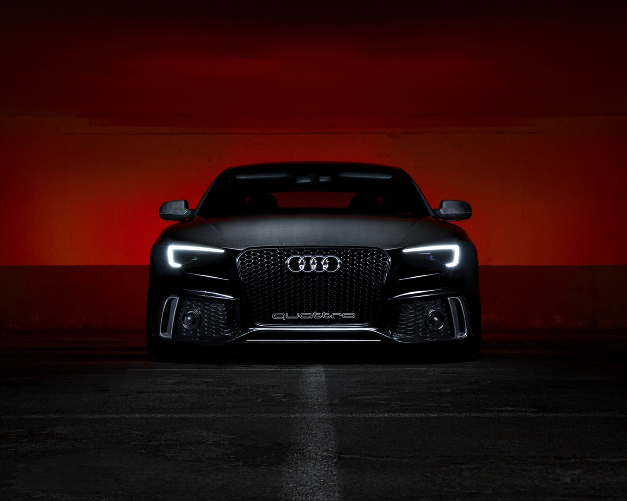 Audi S5 Black for 1280 x 1024 resolution