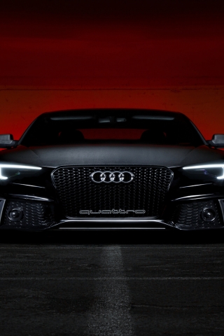 Audi S5 Black for 320 x 480 iPhone resolution