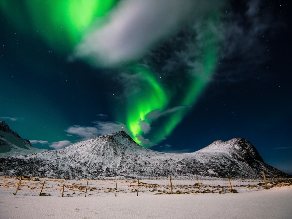 Aurora Borealis Northern Lights for 1024 x 768 resolution