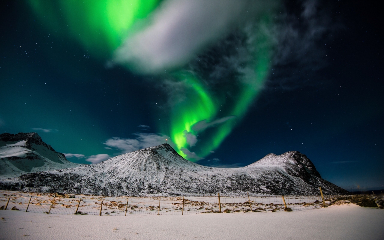 Aurora Borealis Northern Lights for 1280 x 800 widescreen resolution