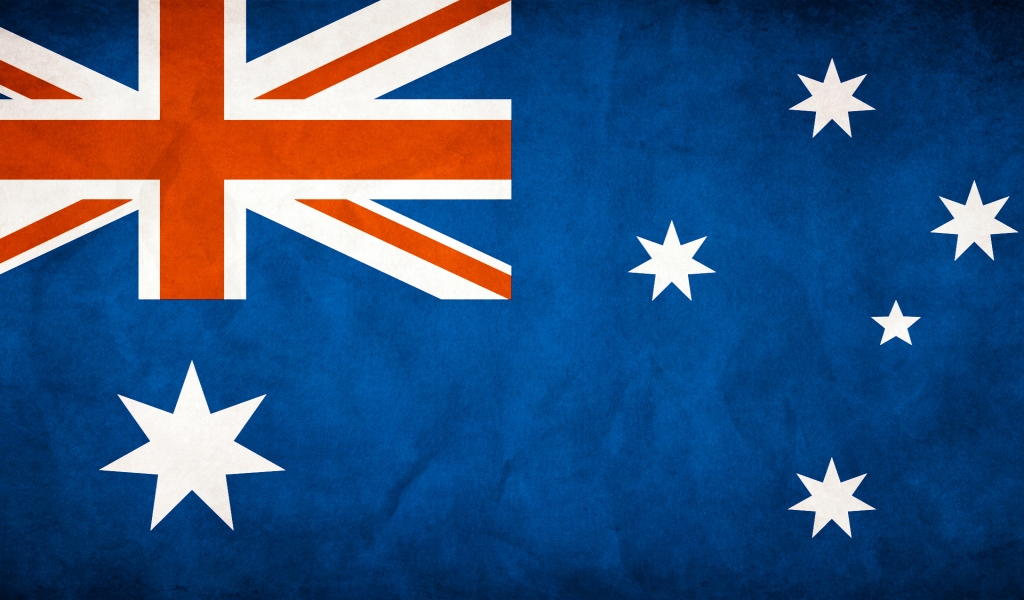 Australia Flag for 1024 x 600 widescreen resolution