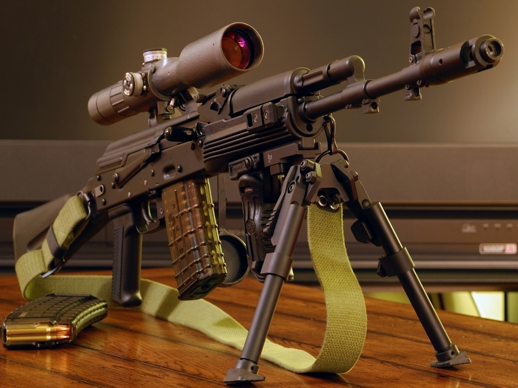 Automatic Gun AK-101 for 1024 x 768 resolution