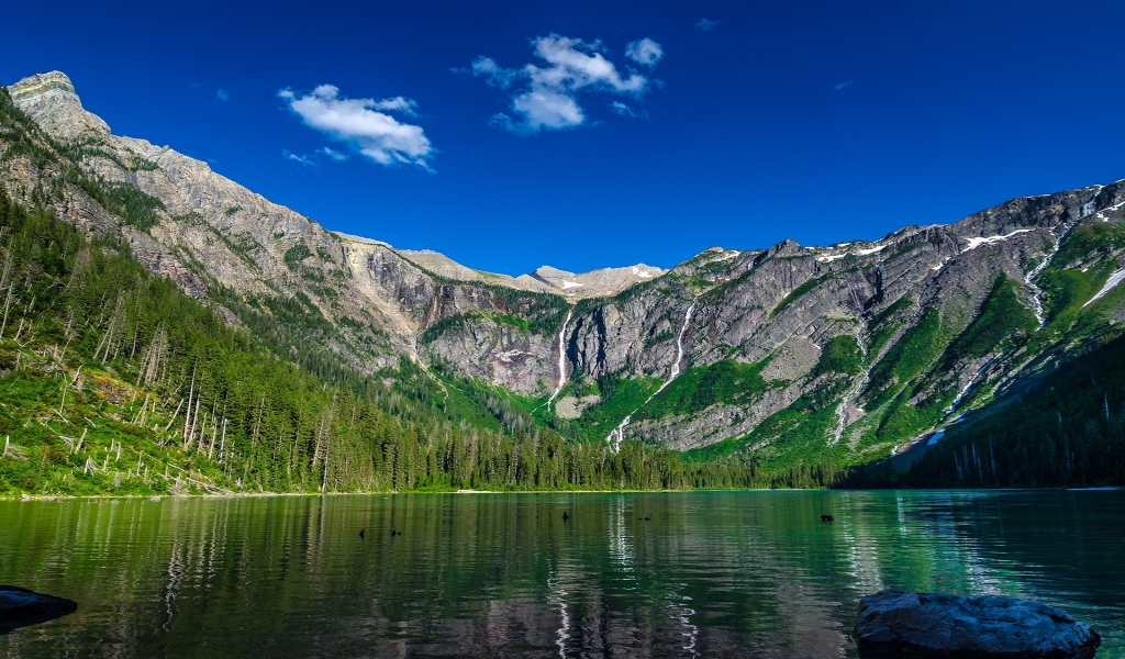 Avalanche Lake for 1024 x 600 widescreen resolution