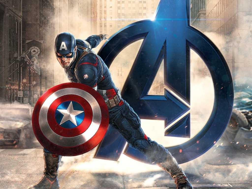 Avengers Age of Ultron Captain America for 1024 x 768 resolution