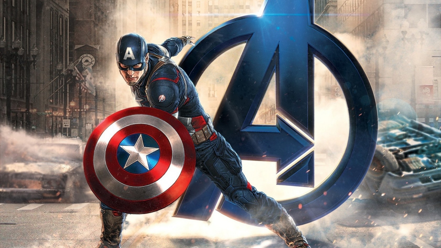 Avengers Age of Ultron Captain America for 1536 x 864 HDTV resolution