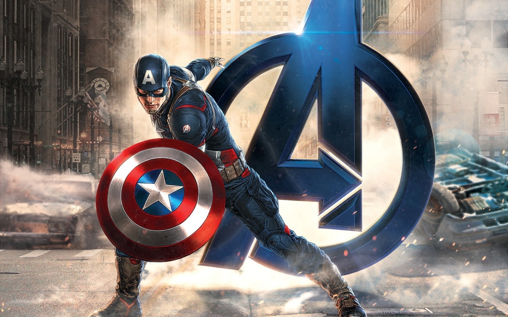 Avengers Age of Ultron Captain America for 1680 x 1050 widescreen resolution