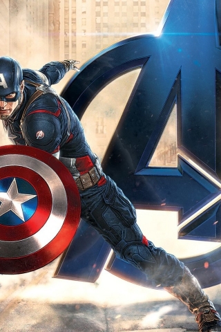 Avengers Age of Ultron Captain America for 320 x 480 iPhone resolution