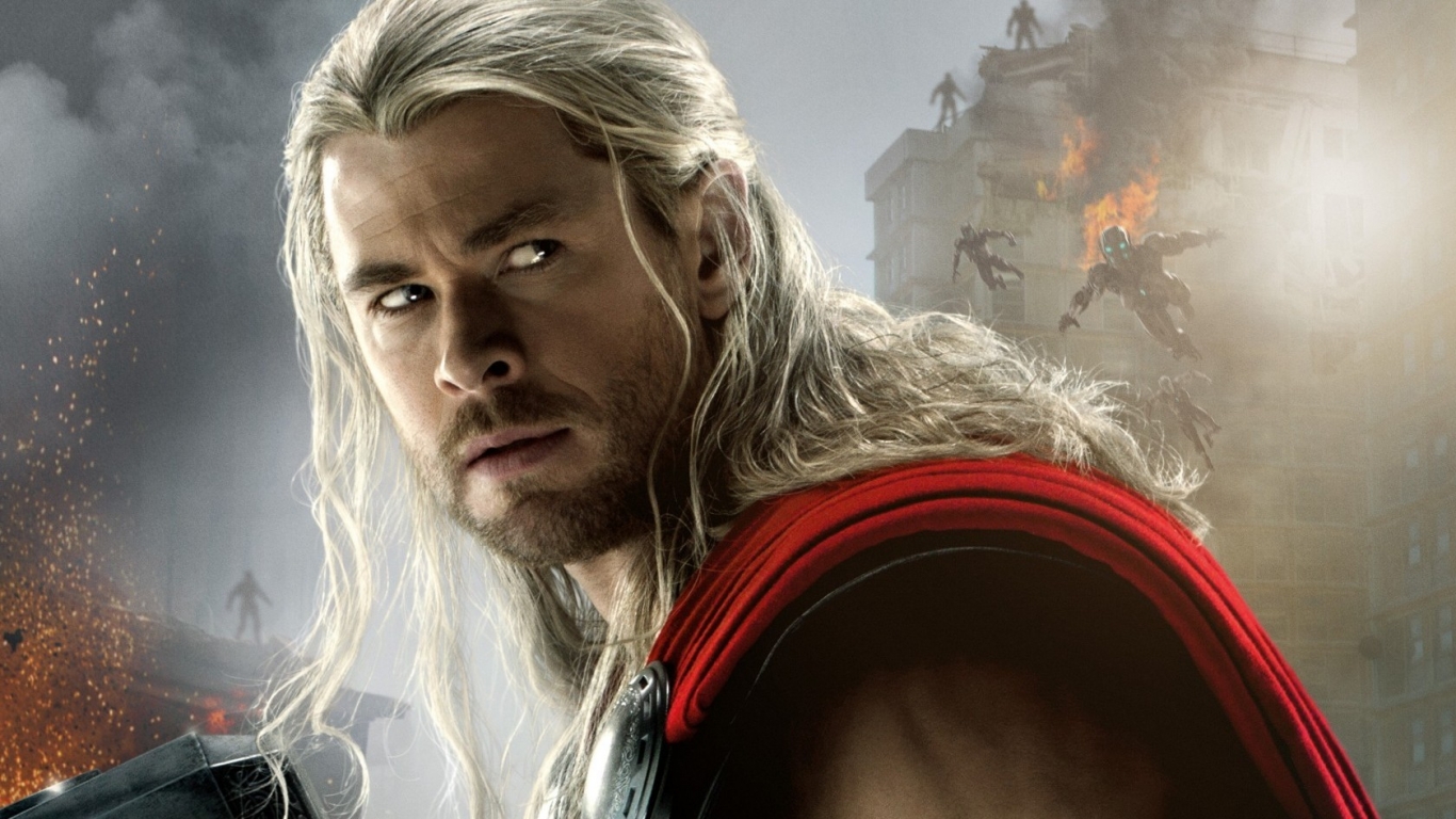 Avengers Age of Ultron Thor for 1366 x 768 HDTV resolution