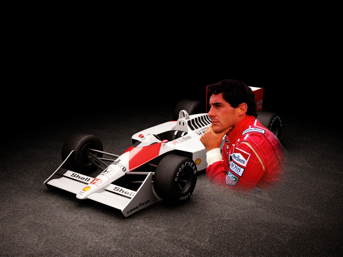 Ayrton Senna for 1152 x 864 resolution