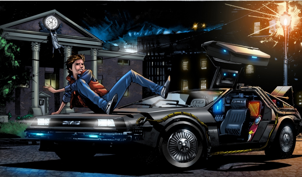 Back to the Future 4 Art for 1024 x 600 widescreen resolution