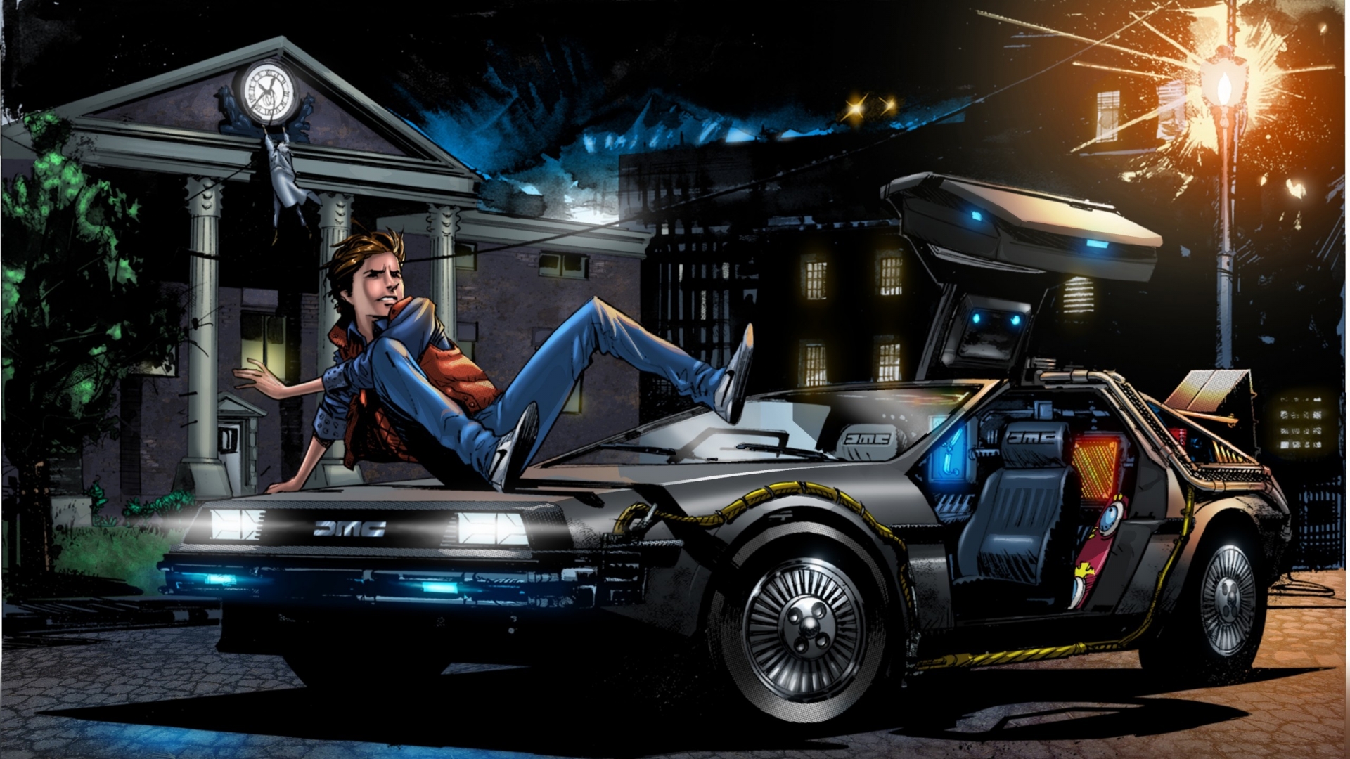 Back to the Future 4 Art for 1920 x 1080 HDTV 1080p resolution