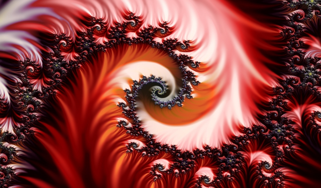 Background fractal for 1024 x 600 widescreen resolution