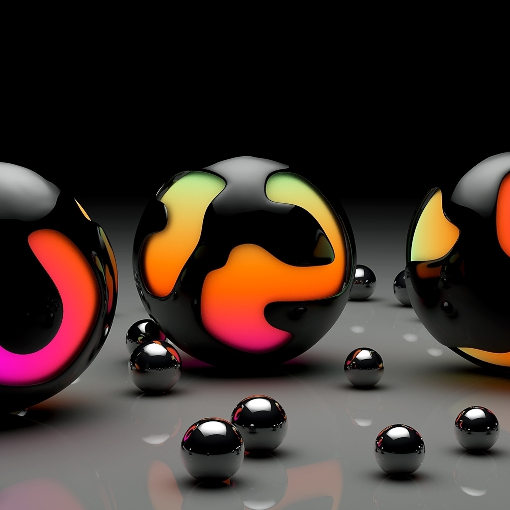 Balls Design for 1024 x 1024 iPad resolution