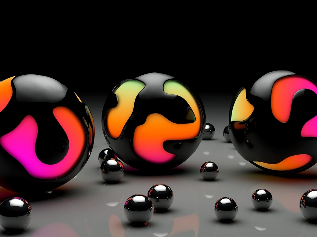 Balls Design for 1024 x 768 resolution
