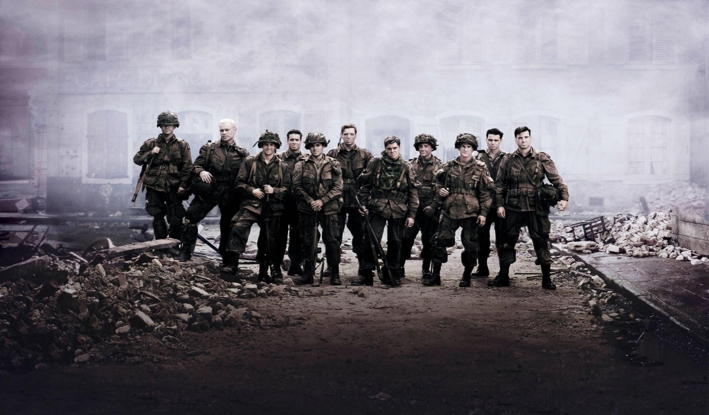 Band of Brothers Cast for 1024 x 600 widescreen resolution