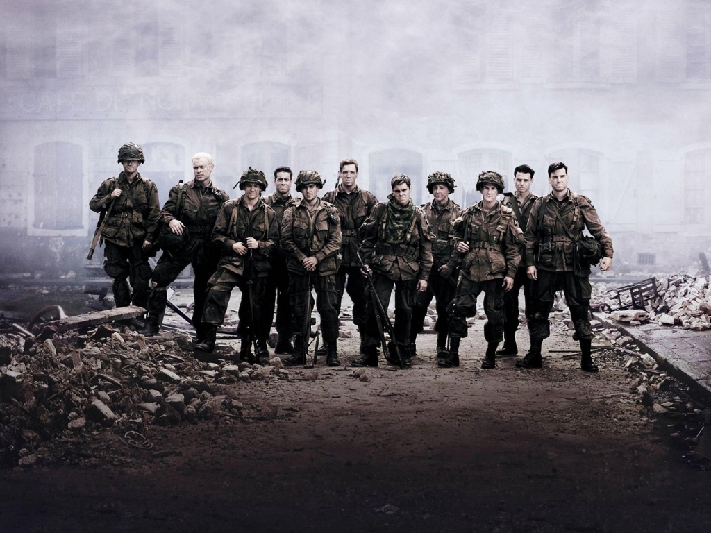 Band of Brothers Cast for 1024 x 768 resolution