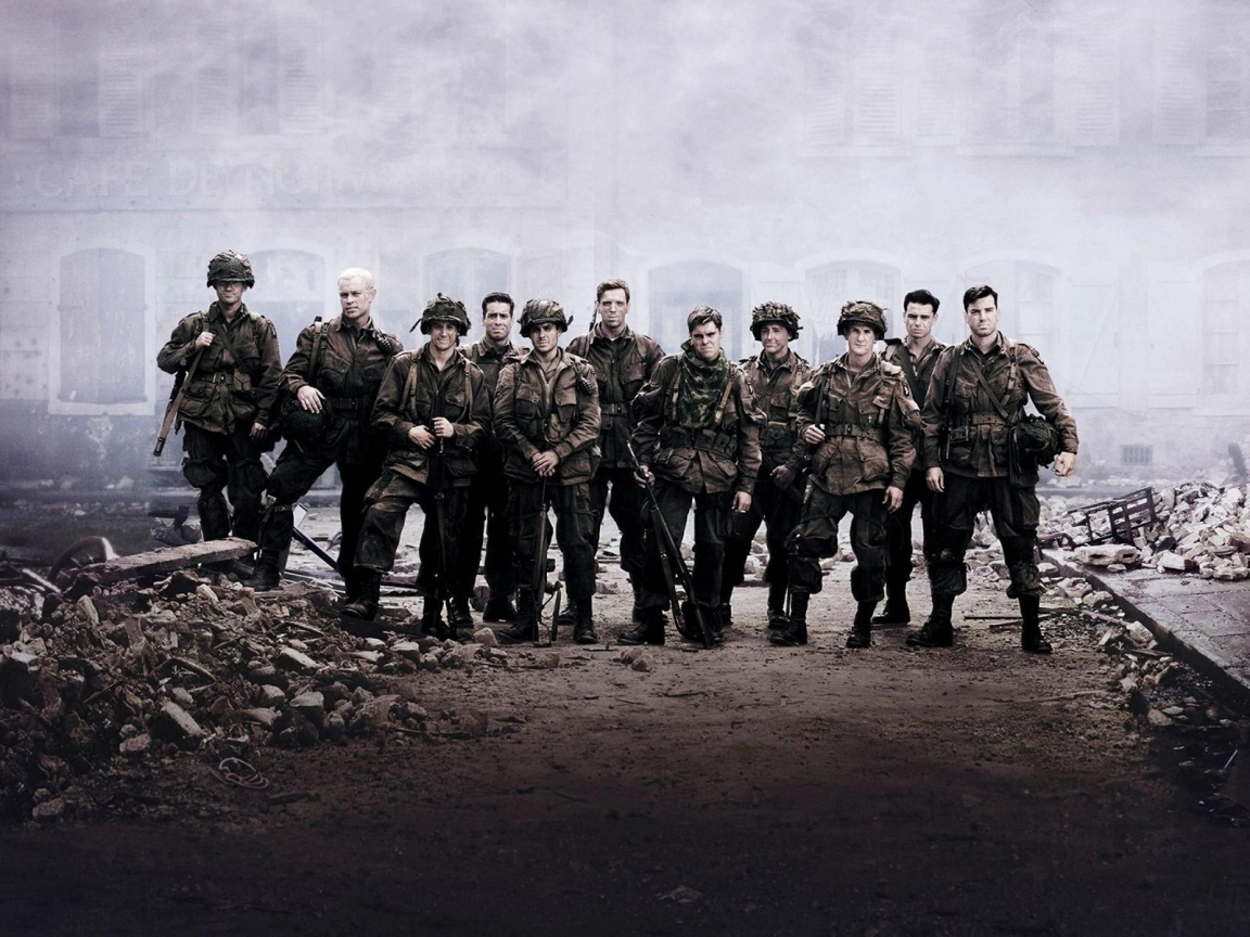 Band of Brothers Cast for 1152 x 864 resolution