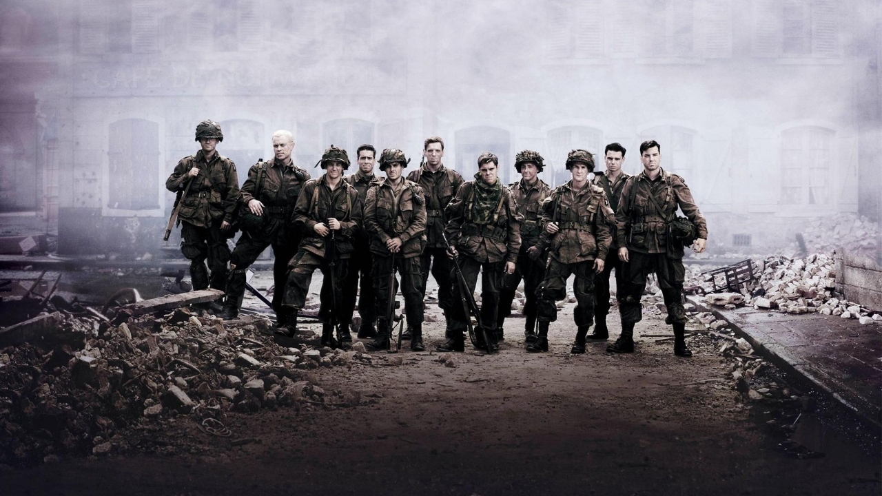 Band of Brothers Cast for 1280 x 720 HDTV 720p resolution