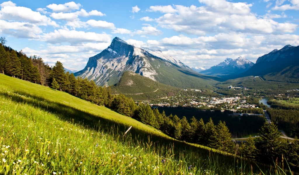 Banff National Park View for 1024 x 600 widescreen resolution