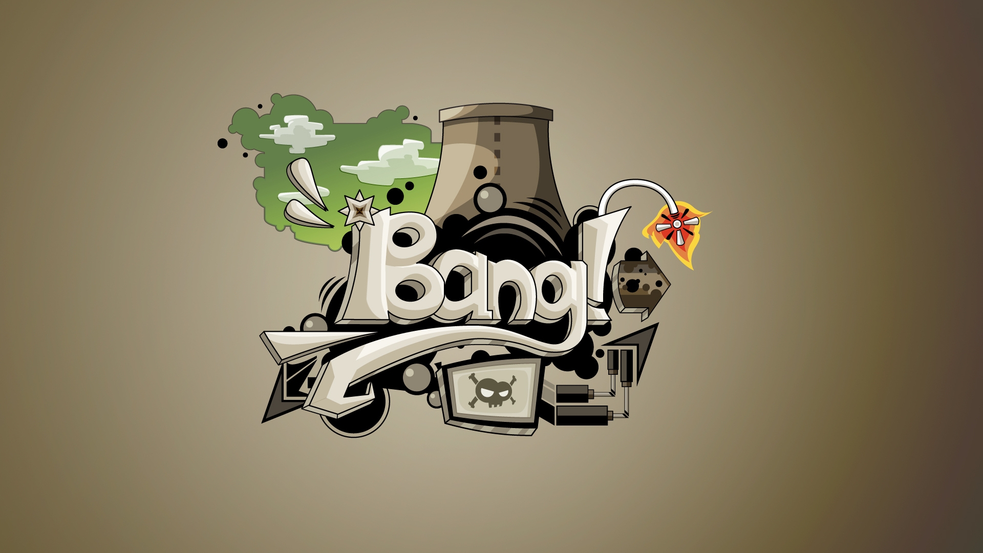 Bang Pattern for 1920 x 1080 HDTV 1080p resolution
