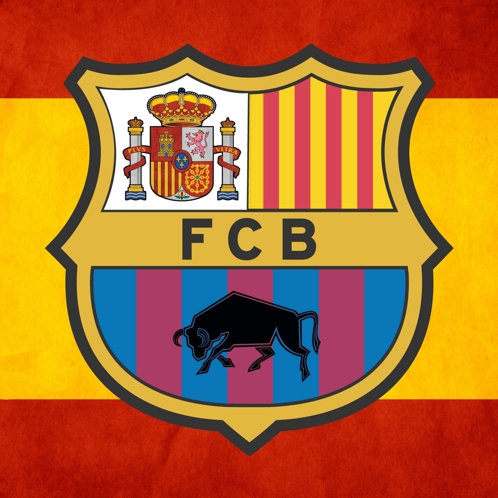 Barca Logo 1024 x 1024 iPad Wallpaper