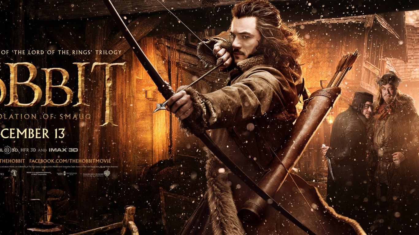 Bard the Bowman The Hobbit for 1366 x 768 HDTV resolution